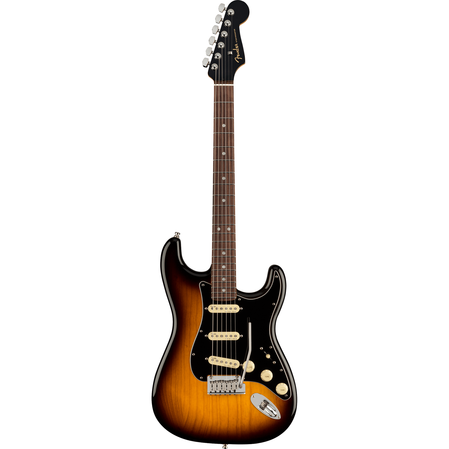 Fender American Ultra Luxe Stratocaster® Electric Guitar, 2-Color Sunburst