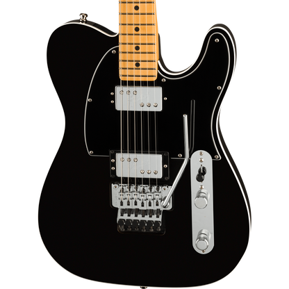 Fender American Ultra Luxe Telecaster® Floyd Rose® HH Electric Guitar, Mystic Black
