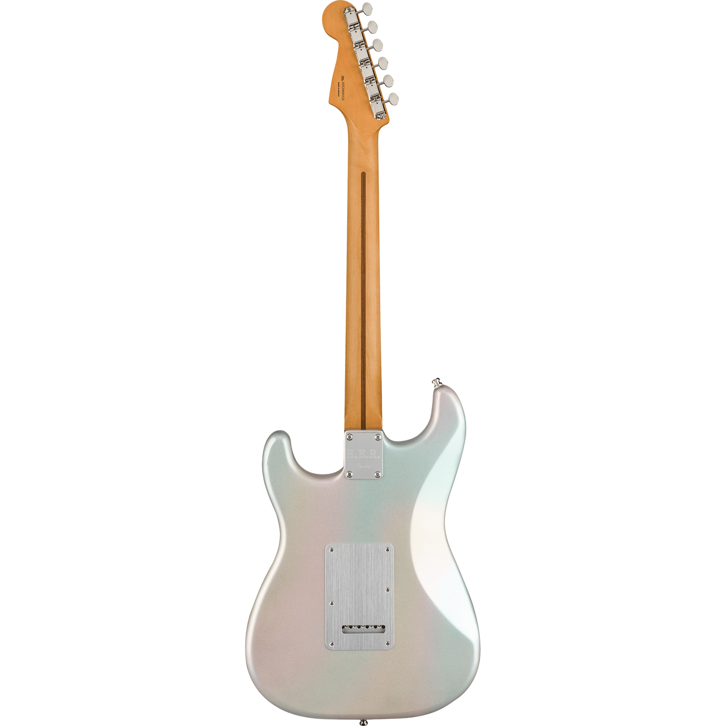 Fender H.E.R. Stratocaster Electric Guitar - Chrome Glow