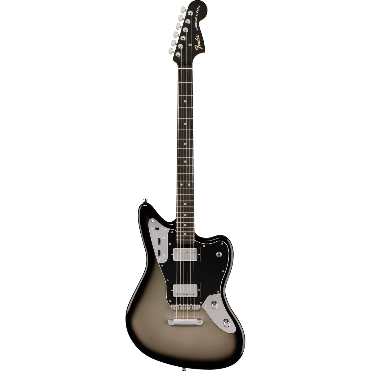 Fender Limited Edition Player Fusion Jaguar Baritone Guitar - Ebony Fingerboard, Silverburst