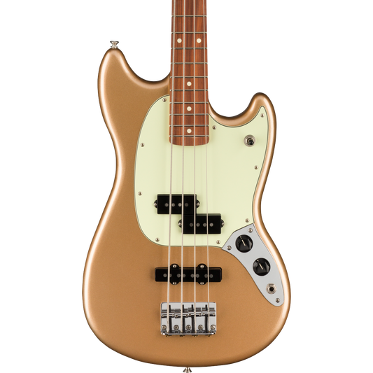 Fender Player Mustang 4 String PJ Bass Guitar, Right - Firemist Gold
