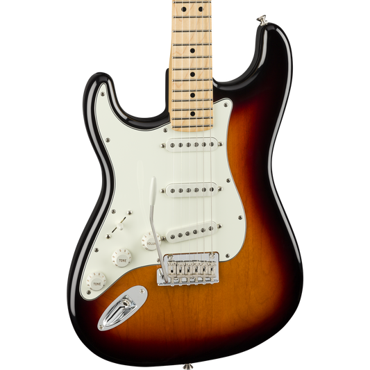 Fender Player Stratocaster® Left-Handed Electric Guitar, Maple, 3-Color Sunburst