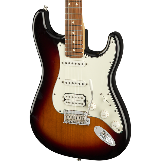 Fender Player Stratocaster® HSS Pau Ferro Electric Guitar, 3 Color Sunburst