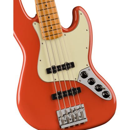 Fender Player Plus Jazz Bass® V, 5-String Bass Guitar, Fiesta Red