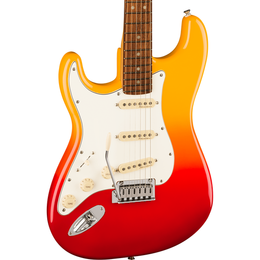 Fender Player Plus Stratocaster®, Left-Hand Electric Guitar, Tequila Sunrise