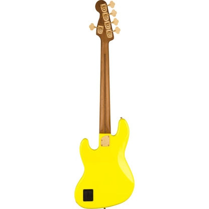 Fender MonoNeon Jazz Bass V, Maple Fingerboard - Neon Yellow
