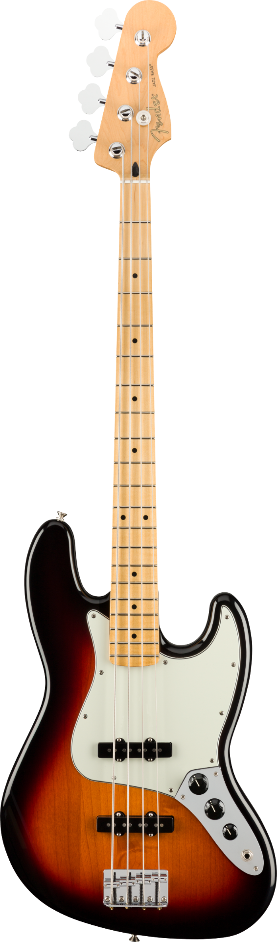 Fender Player Jazz Electric Bass Guitar, Maple Fingerboard, 3 Color Sunburst