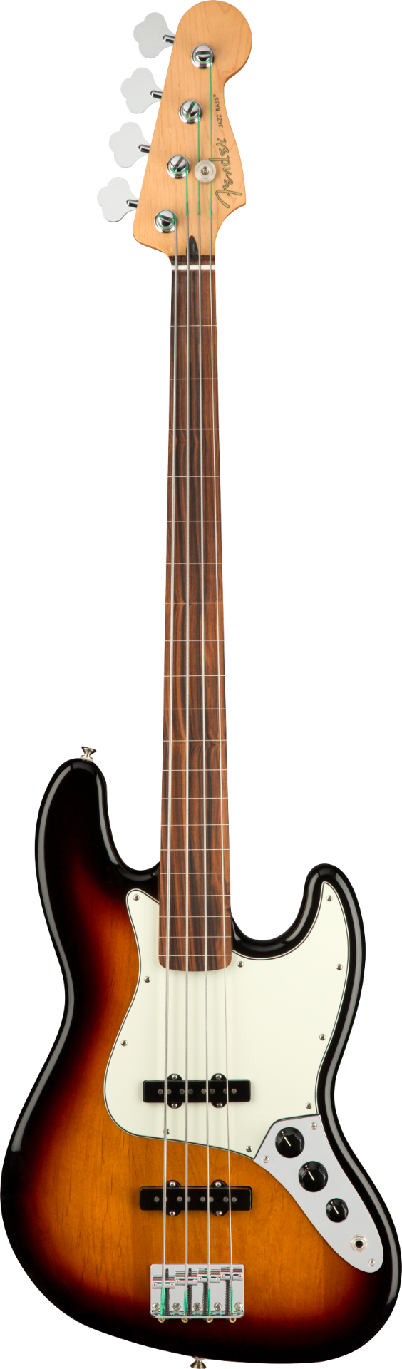 Fender Player Jazz Electric Bass (Fretless) - Pau Ferro Fingerboard - 3 Color Sunburst
