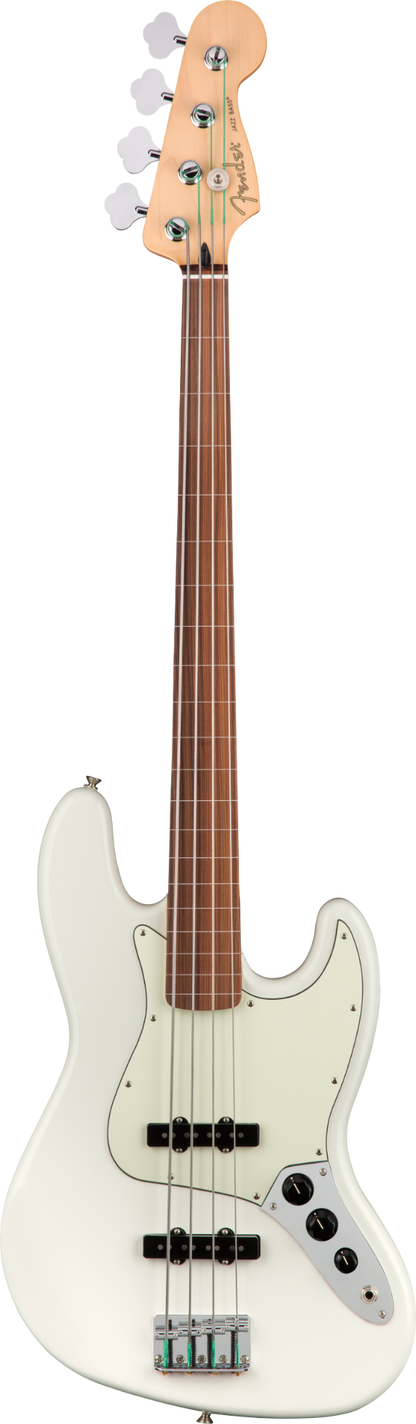 Fender Player Jazz Electric Bass Guitar - Pau Ferro Fingerboard - Polar White