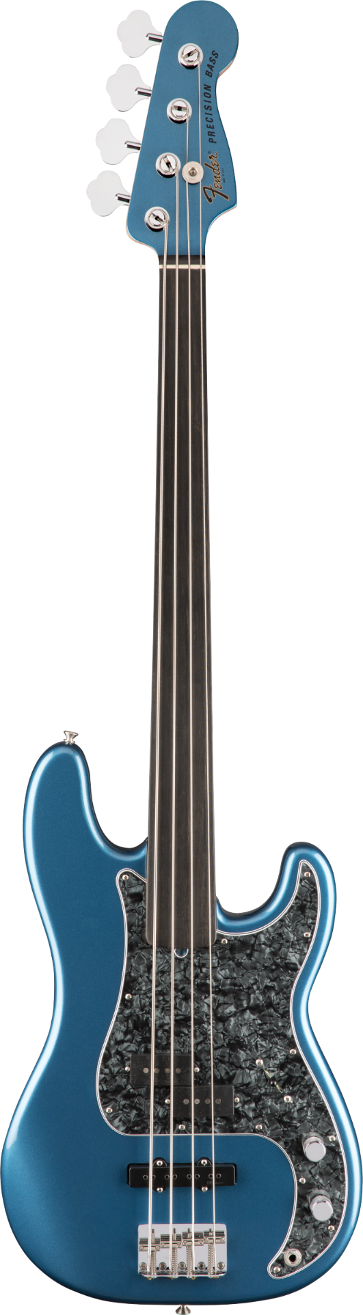 Fender Tony Franklin Fretless Precision Bass in Lake Placid Blue