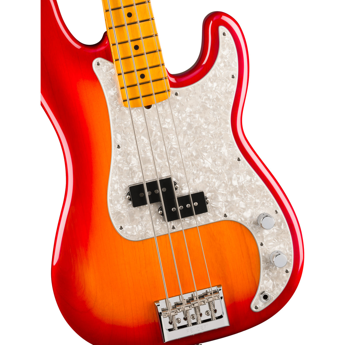 Fender American Professional Precision Bass - Maple Fingerboard, Aged Cherry Burst