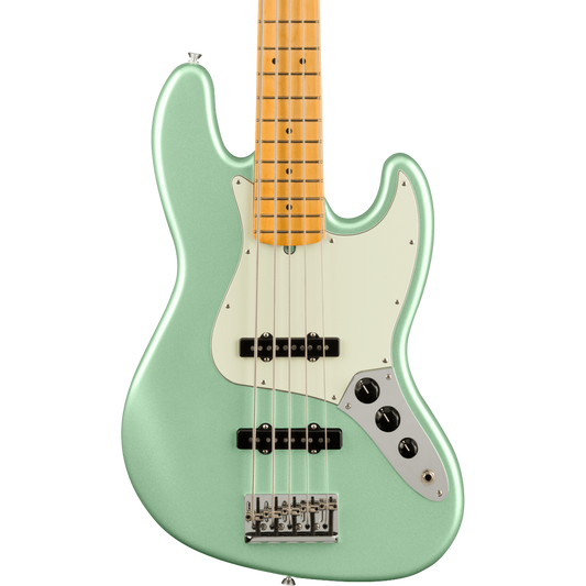 Fender American Professional II Jazz Bass V 5-String Bass - Mystic Surf Green