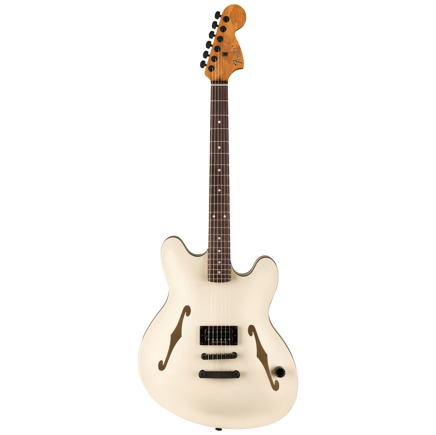 Fender Tom DeLonge Starcaster Semi-Hollow Electric Guitar - Satin Olympic White