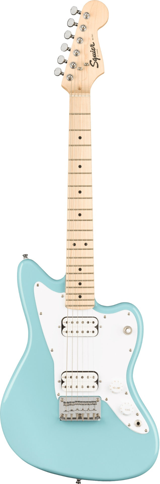 Squier Mini Jazzmaster HH Electric Guitar in Daphne Blue