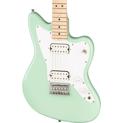 Squier Mini Jazzmaster HH Electric Guitar- Surf Green with Maple Fingerboard