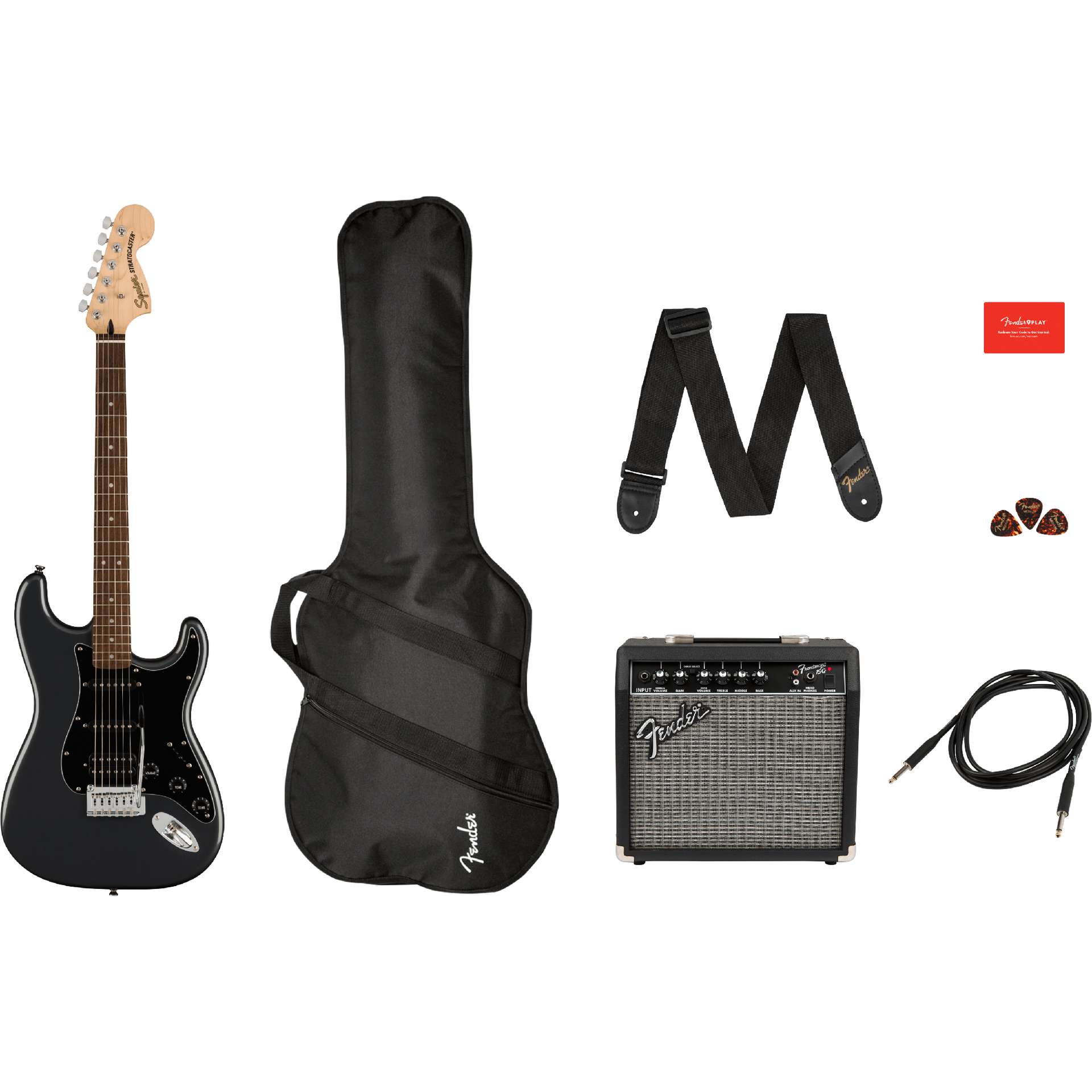 Squier Affinity Series Stratocaster HSS Pack - Charcoal Frost