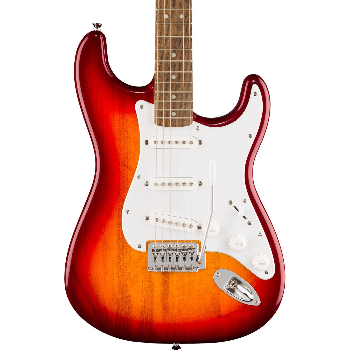 Squier Sonic Stratocaster - Laurel Fingerboard, White Pickguard, Sienna Sunburst