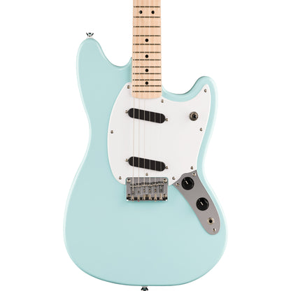 Squier Sonic Mustang - Maple Fingerboard, White Pickguard, Daphne Blue