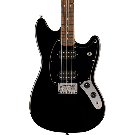 Squier Sonic Mustang HH Guitar - Laurel Fingerboard, Black Pickguard, Black
