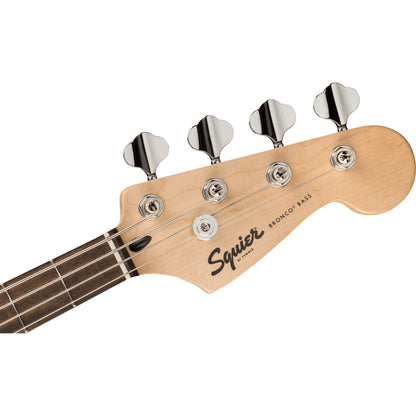 Squier Sonic Bronco Bass - Laurel Fingerboard, White Pickguard, Daphne Blue