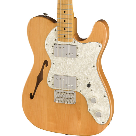 Squier by Fender Classic Vibe 70's Telecaster Thinline Guitar - Maple - Natural