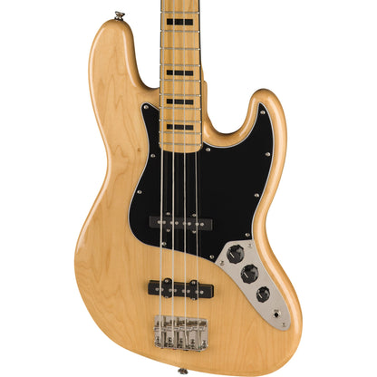 Squier by Fender Classic Vibe 70's Jazz Bass Guitar - Maple - Natural