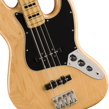 Squier by Fender Classic Vibe 70's Jazz Bass Guitar - Maple - Natural