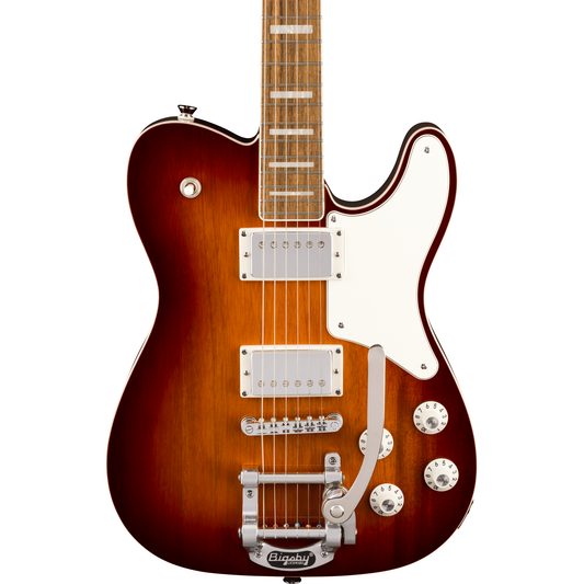 Squier Paranormal Troublemaker Telecaster Deluxe Bigsby - Honey Sunburst