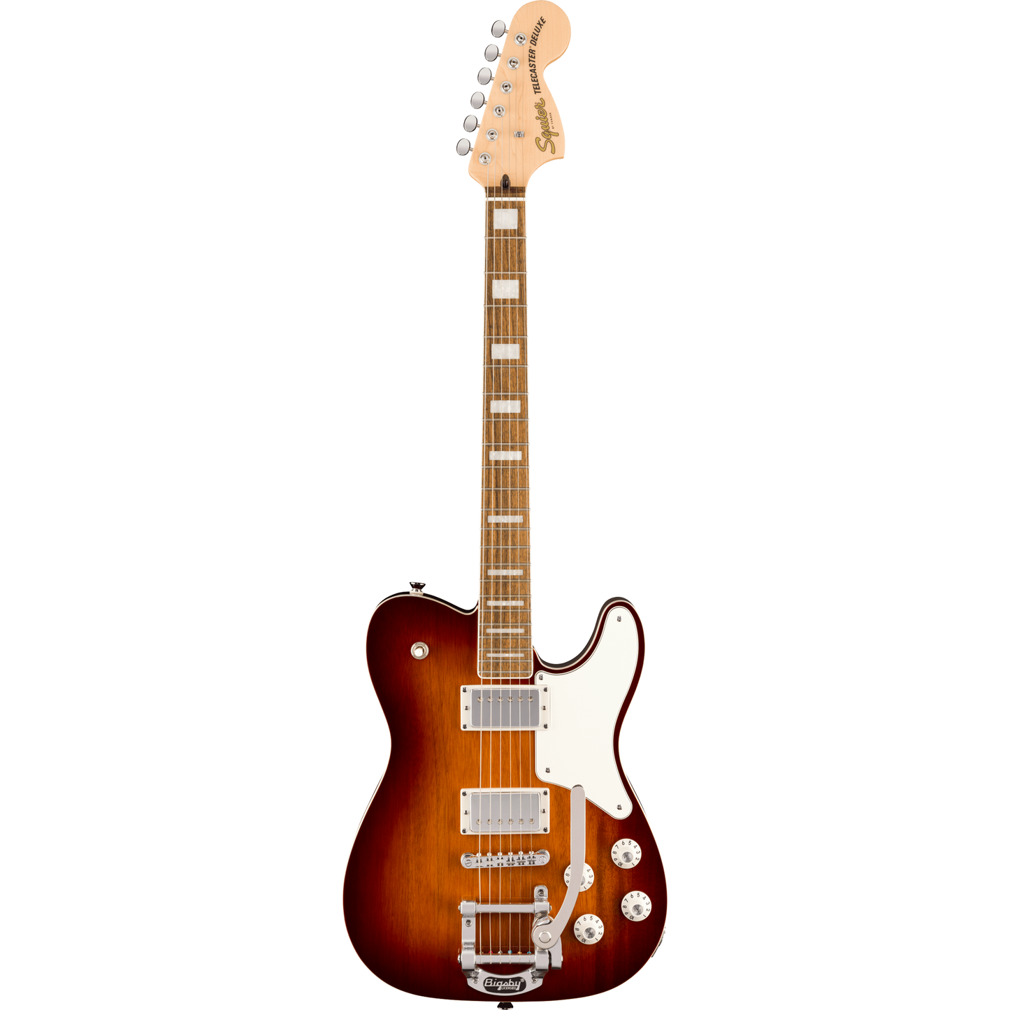 Squier Paranormal Troublemaker Telecaster Deluxe Bigsby - Honey Sunburst