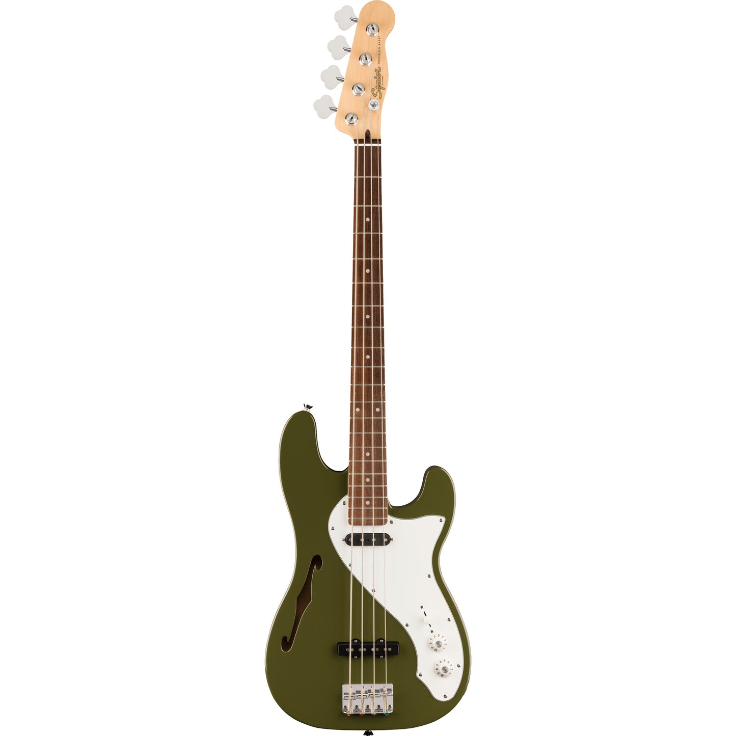 Squier Paranormal Precision Bass Thinline SJ - Laurel Fingerboard, Olive