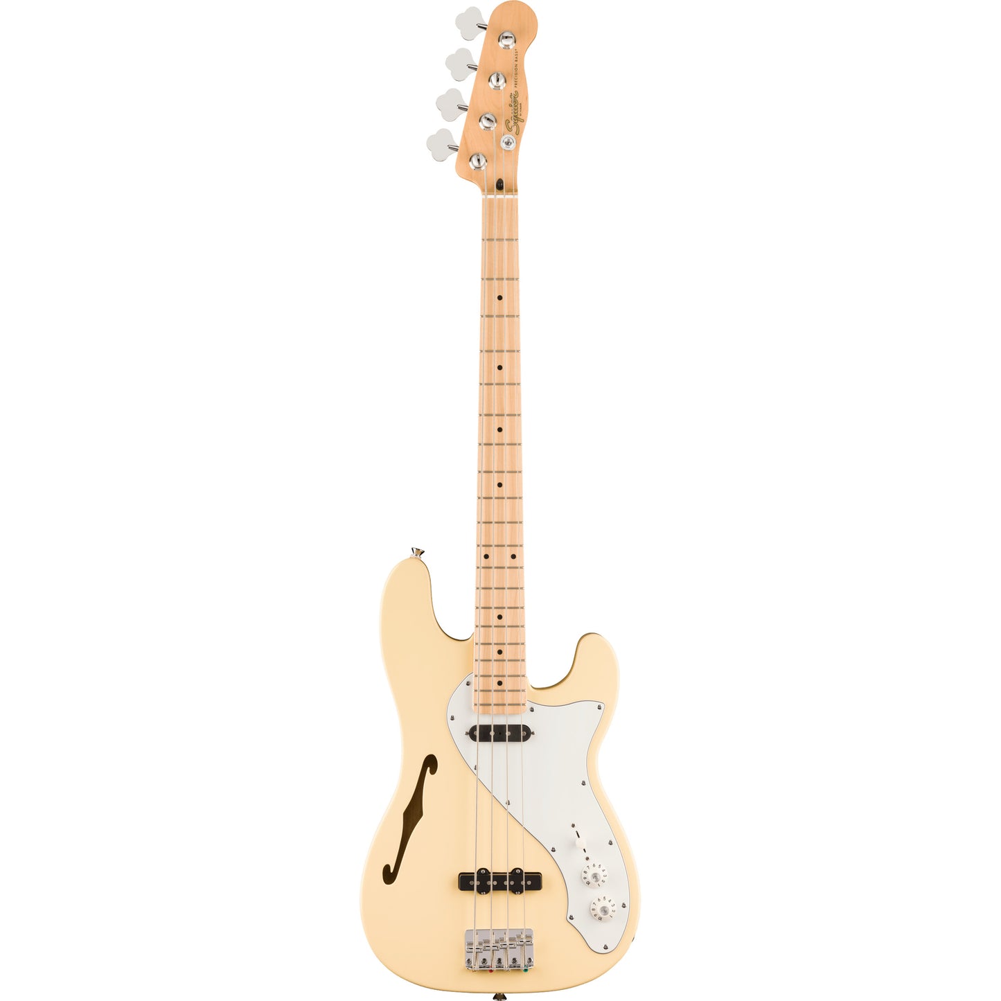Squier Paranormal Precision Bass Thinline SJ - Maple Fingerboard, Vintage White