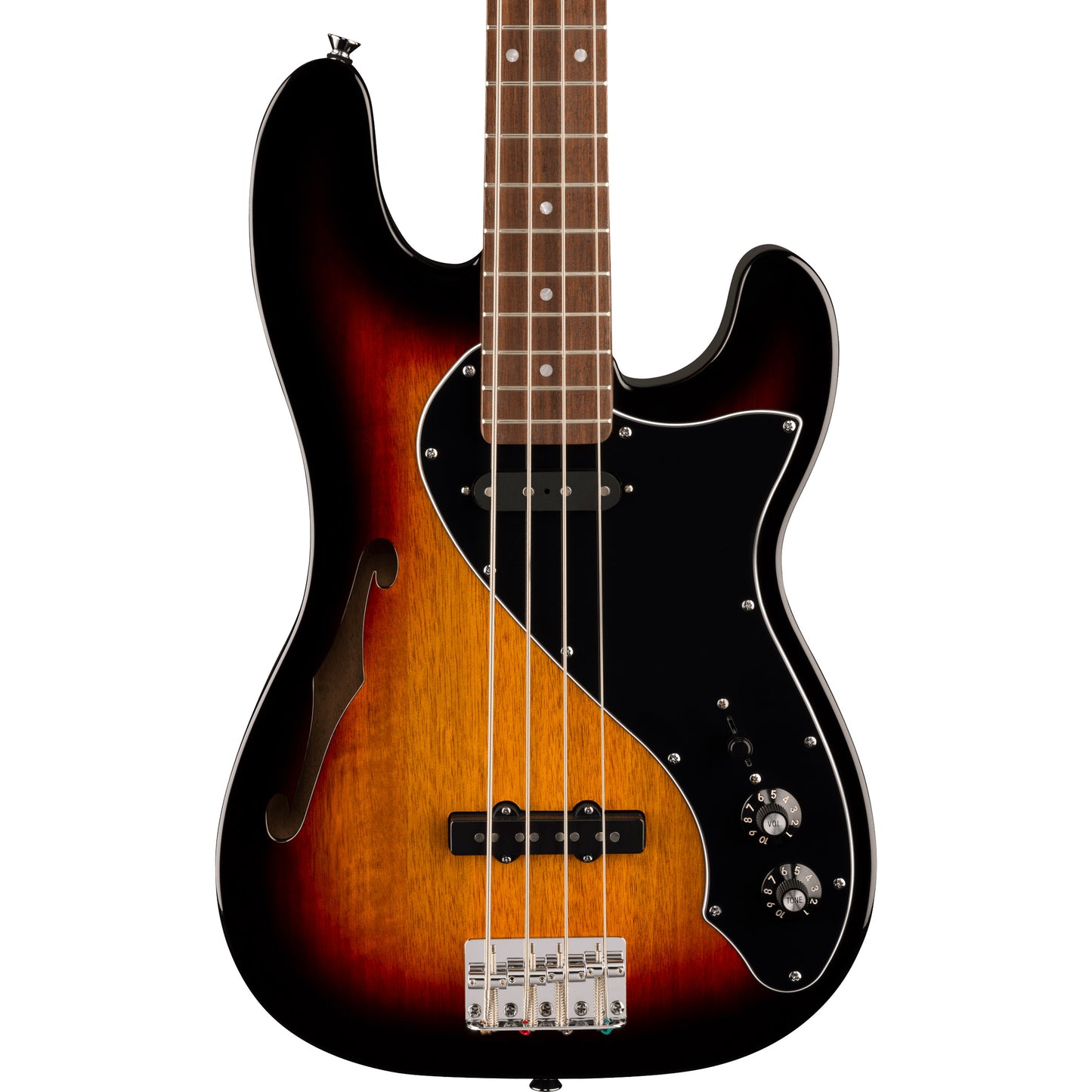 Squier Paranormal Precision Bass Thinline SJ - Laurel Fingerboard, 3-Color Sunburst