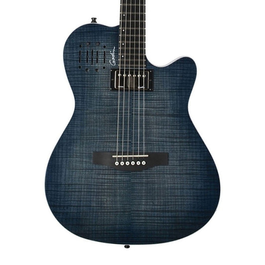 Godin A6 Ultra Denim Electric Guitar - Blue Flame