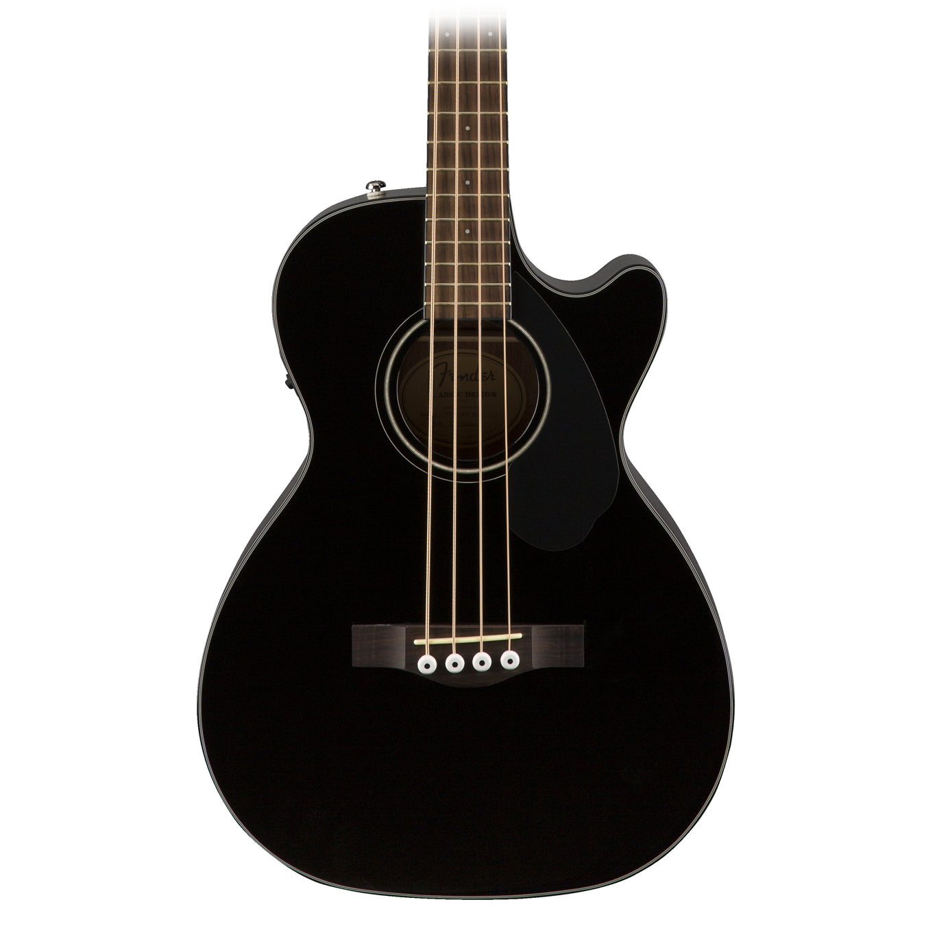 Fender CB60SCE 4 String Acoustic Electric Bass Guitar in Black