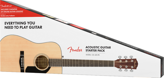 Fender CD60S Dreadnought Acoustic Pack V2 in Natural