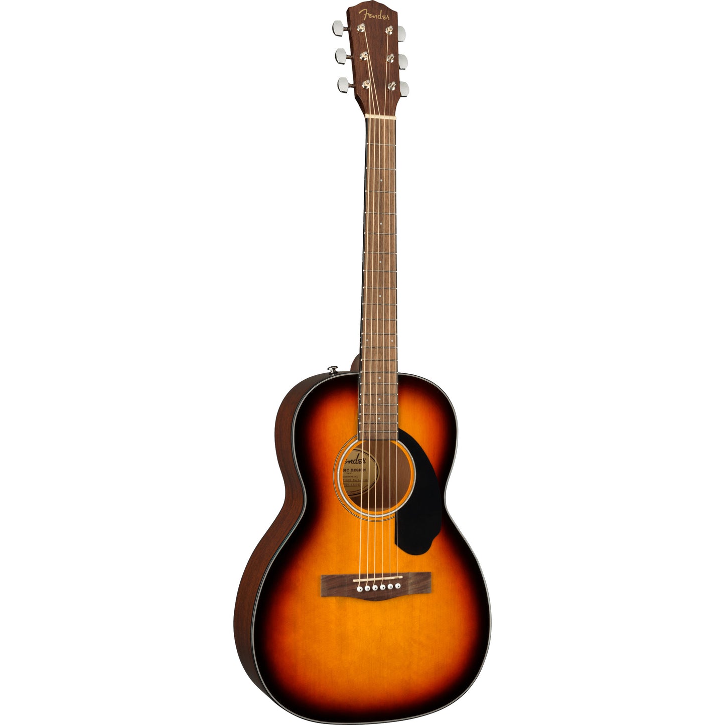 Fender CP-60S Parlor Acoustic Guitar - Walnut Fingerboard, Sunburst