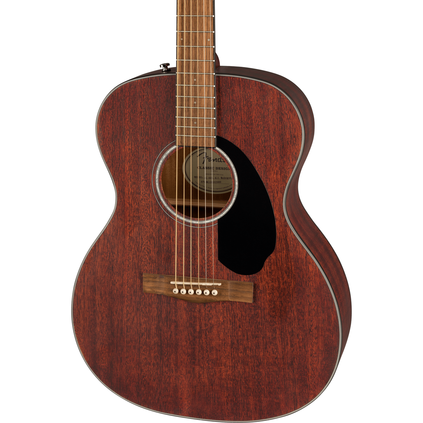 Fender CC-60S All-Mahogany Concert - Walnut Fingerboard, Natural