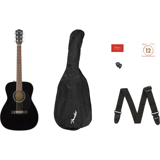 Fender CS60S Concert Acoustic Pack V2 in Black