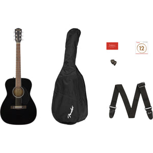 Fender CC60S Concert Acoustic Pack V2 in Black