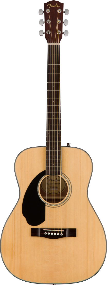 Fender CC60s Left Handed Solid Top Concert Body Acoustic Guitar in Natural