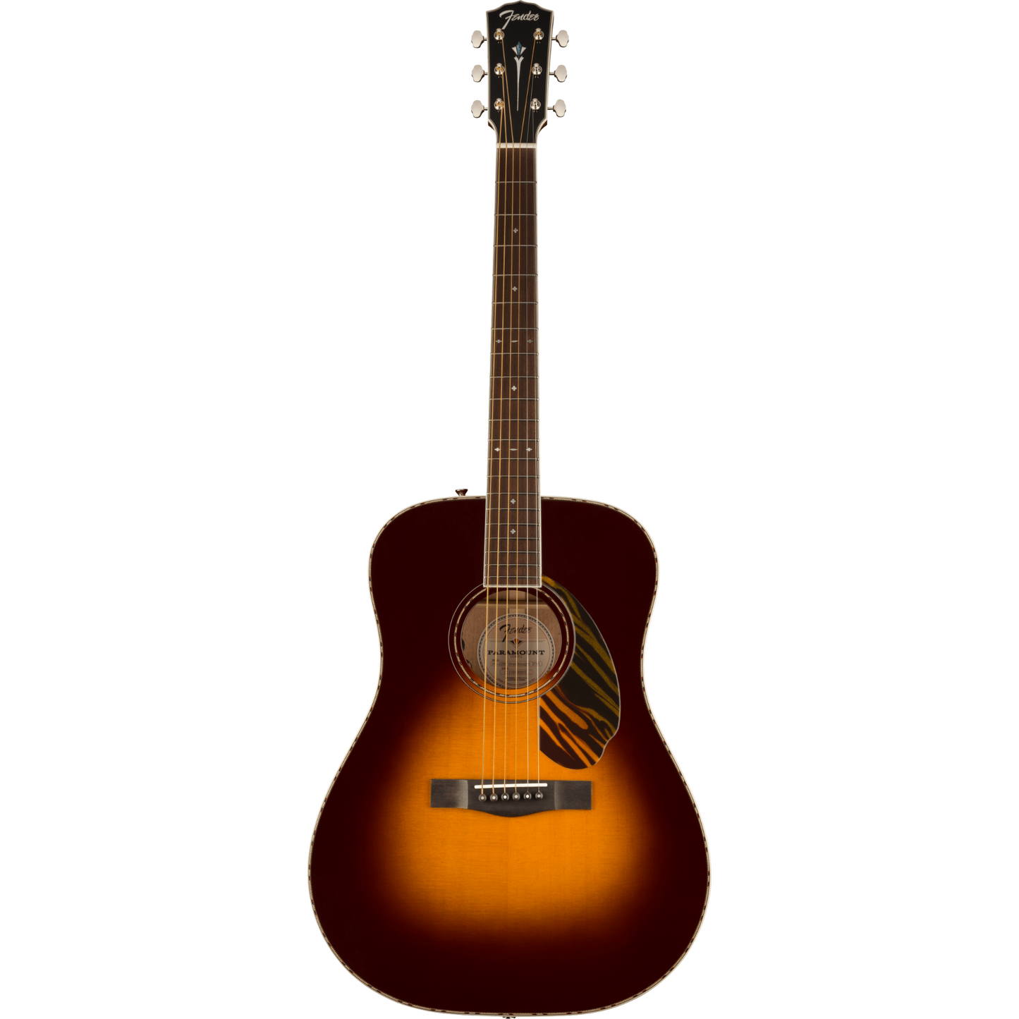 Fender PD-220E Dreadnought Acoustic Guitar - 3-Tone Vintage Sunburst