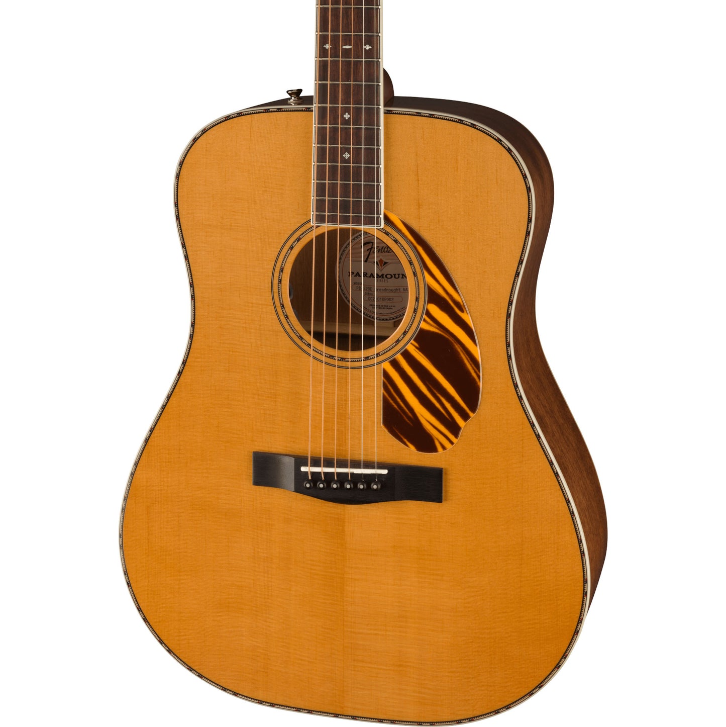 Fender PD-220E Dreadnought Acoustic Guitar - Natural