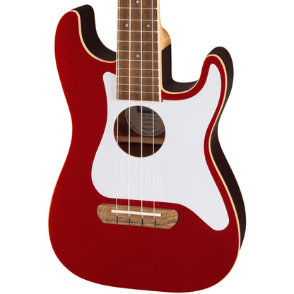 Fender Fullerton Strat Ukulele - Candy Apple Red, Walnut Fingerboard