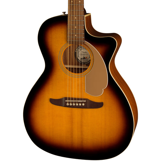 Fender Newporter Player Acoustic Electric Guitar - Sunburst, Walnut Fingerboard