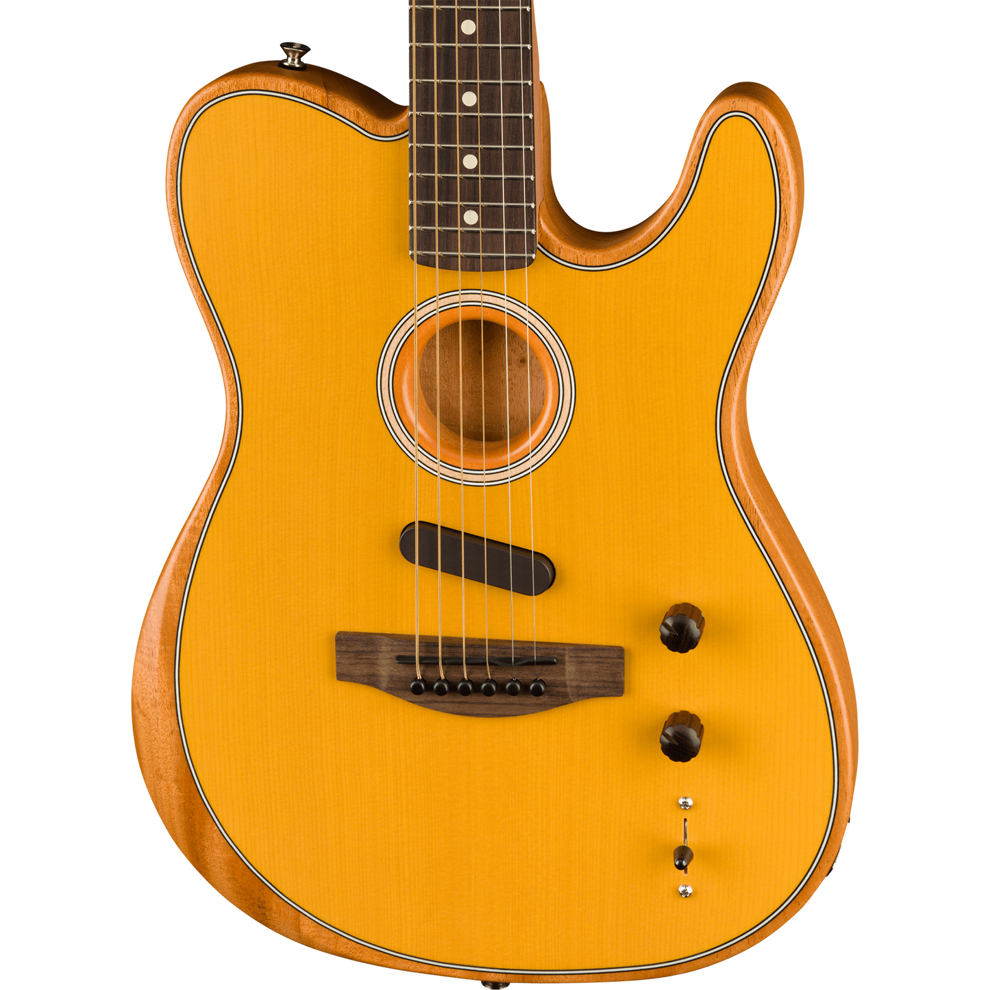 Fender Acoustasonic® Player Telecaster® Electric Guitar, Butterscotch Blonde