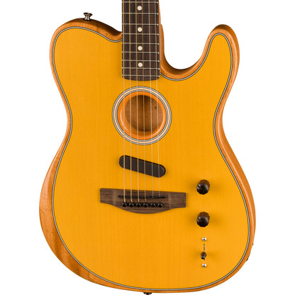 Fender Acoustasonic® Player Telecaster® Electric Guitar, Butterscotch Blonde