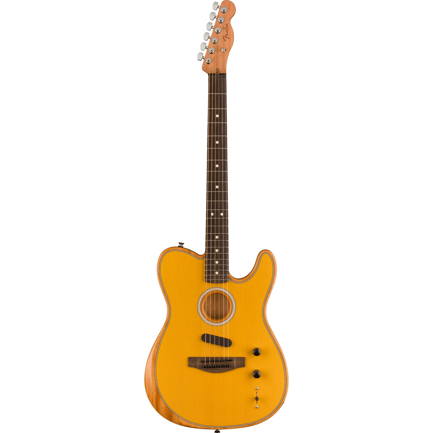 Fender Acoustasonic Player Telecaster Electric Guitar in Butterscotch Blonde