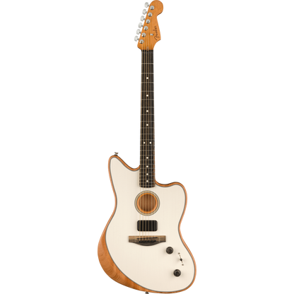 Fender Acoustasonic Jazzmaster Acoustic Electric Hybrid Guitar, Arctic White