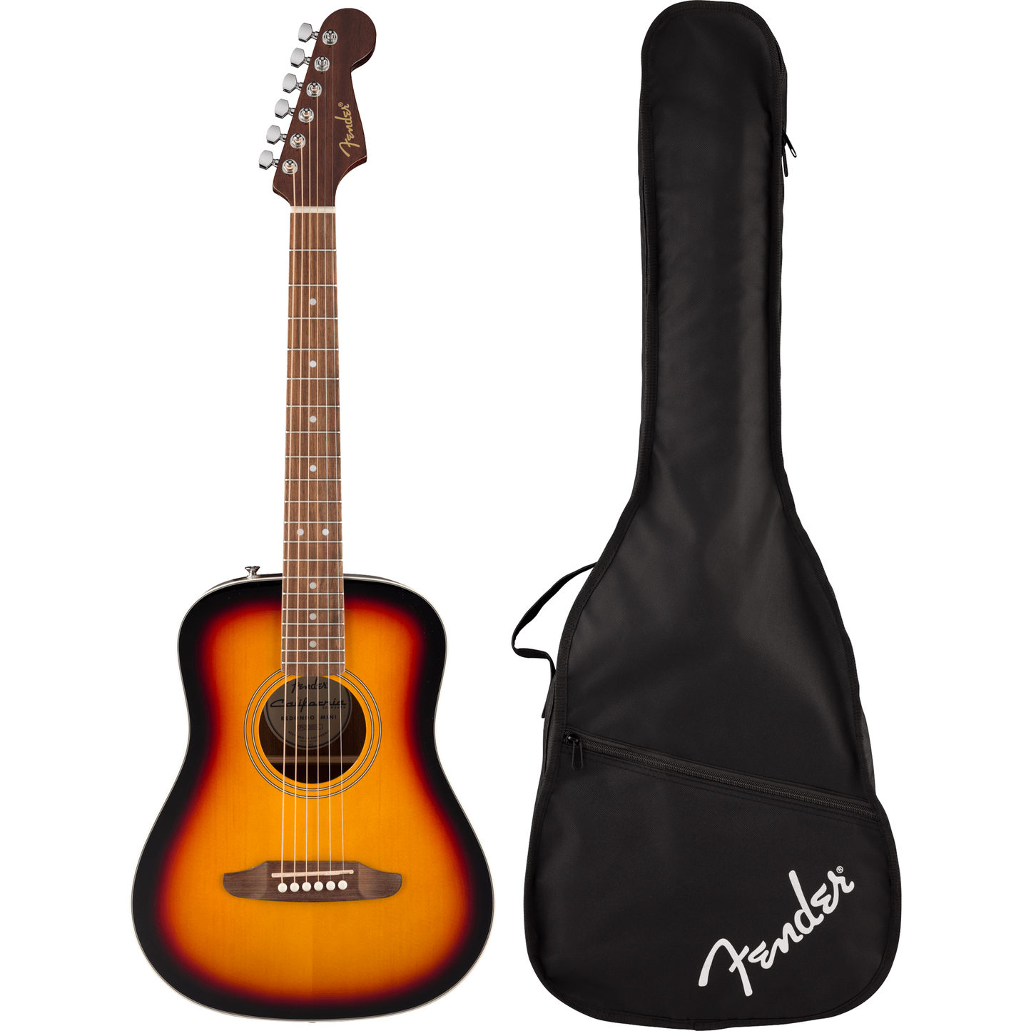 Fender California Standard Redondo Mini Acoustic Guitar - 3-Color Sunburst