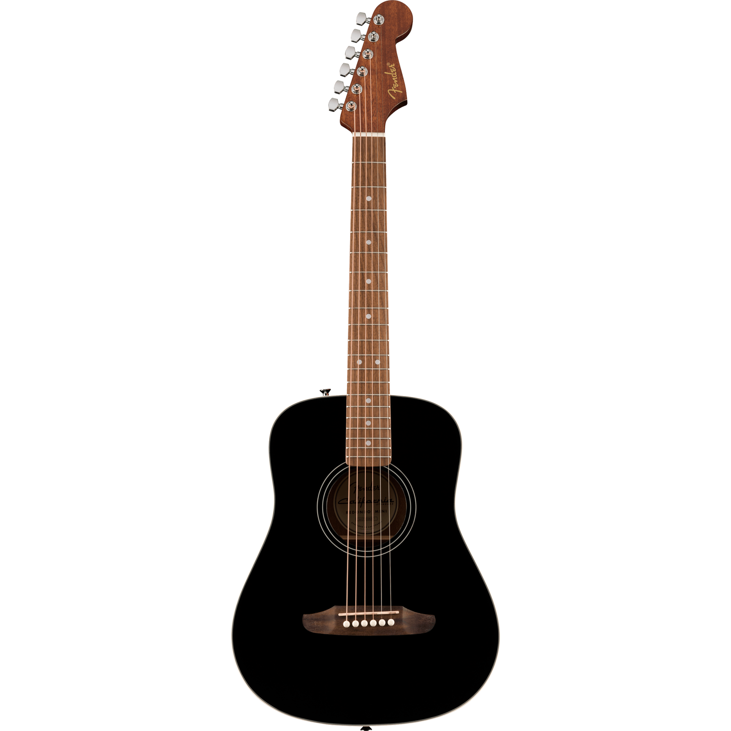 Fender California Standard Redondo Mini Acoustic Guitar - Spruce Top, Black